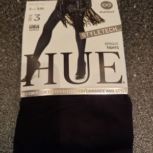 Hue  opaque black tights